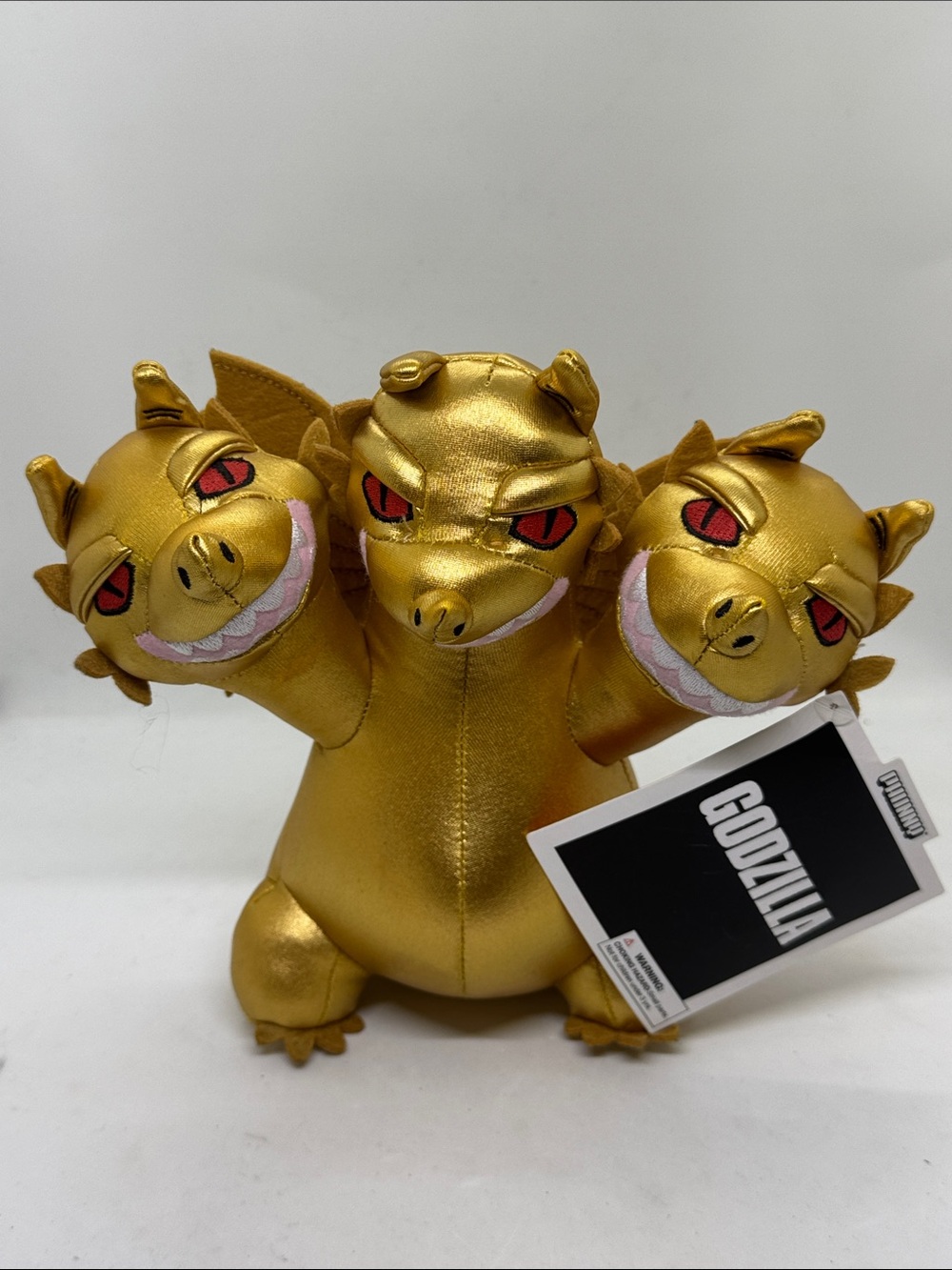 Kidrobot Godzilla 65th Anniversary King Ghidorah Gold Plush New with Tags Kaiju